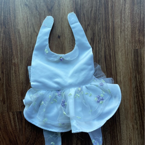 5th Ave Pet XS Dog White Dress Floral Tulle Small Breed - Picture 3 of 4